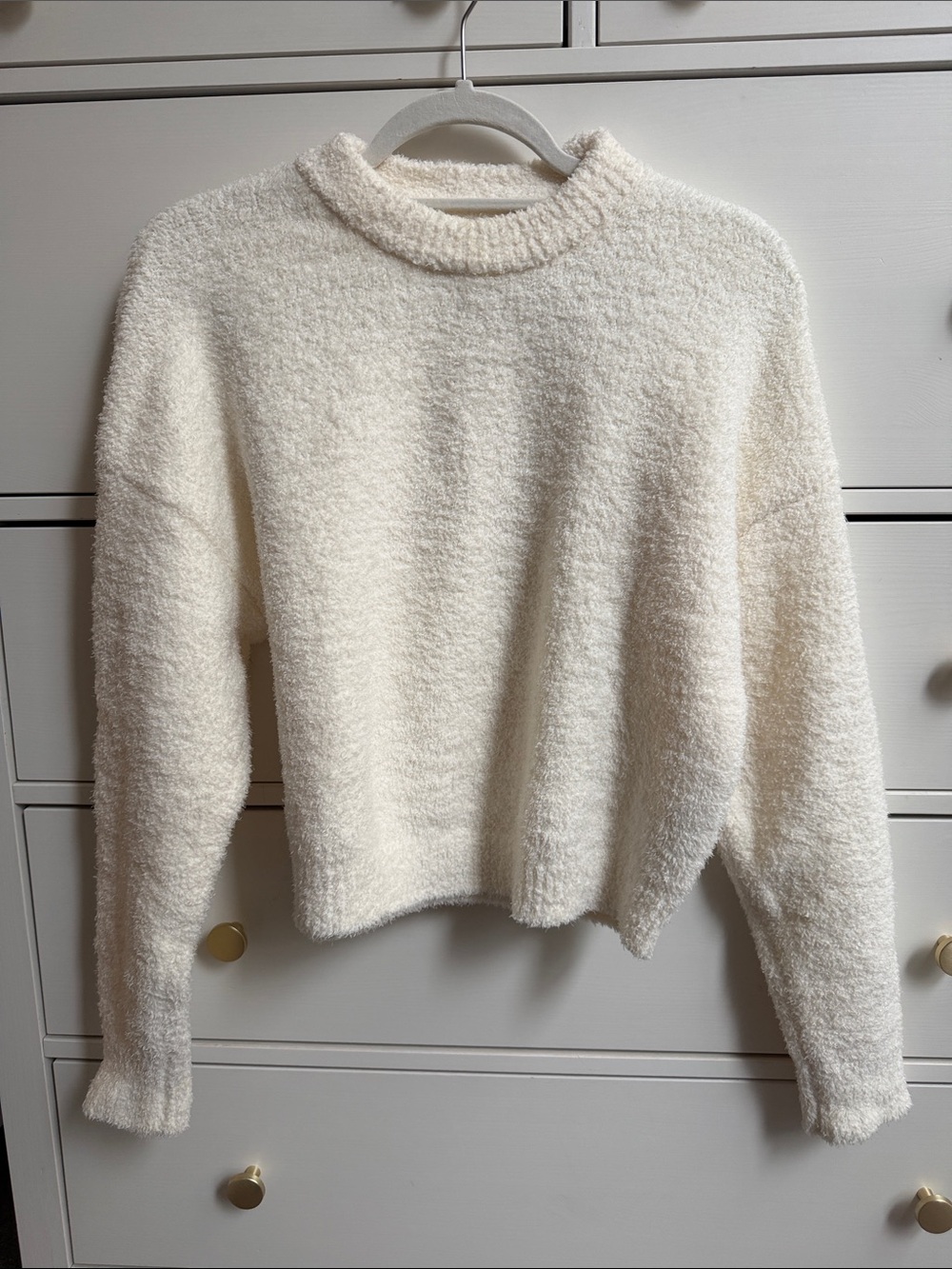 Abercrombie - Cozy Cream Textured Women's Sweater